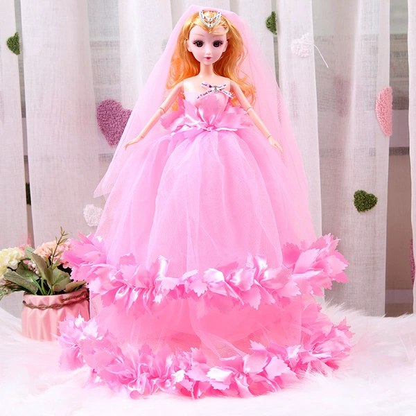Leaf wedding dress-light powder