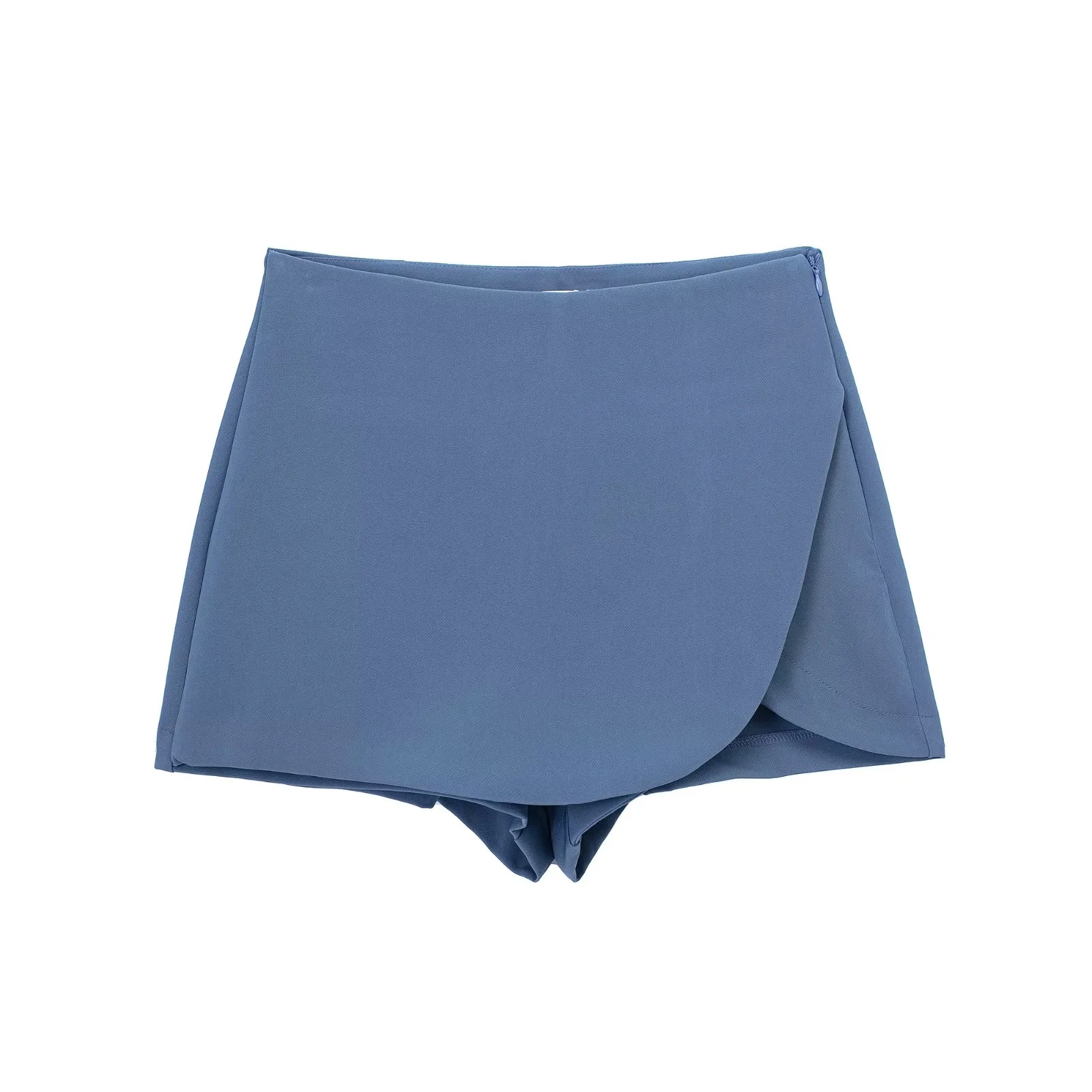 Women's Skirt Shorts High Waist Solid Colour Slit Versatile Style_voghion.com