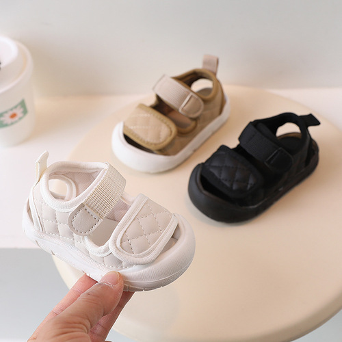 Xiaoxiangfeng baby shoes 1-3 years old baby girl Baotou sandals toddler shoes baby soft bottom boys beach shoes 1-3 years old