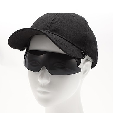 夹帽太阳镜可拆卸墨镜鸭舌帽夹片防晒防紫外线开车驾驶太阳眼镜