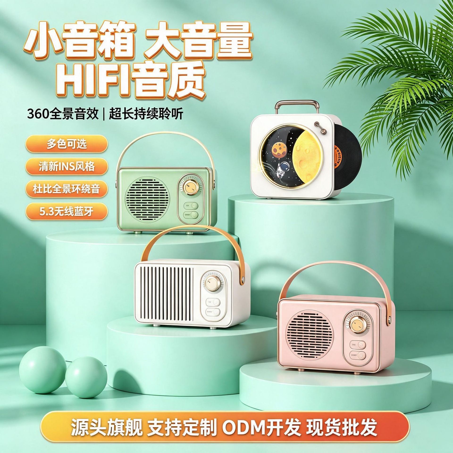 蓝牙音箱低音炮车载户外音响桌面迷你家用便携随身听车载蓝牙音箱