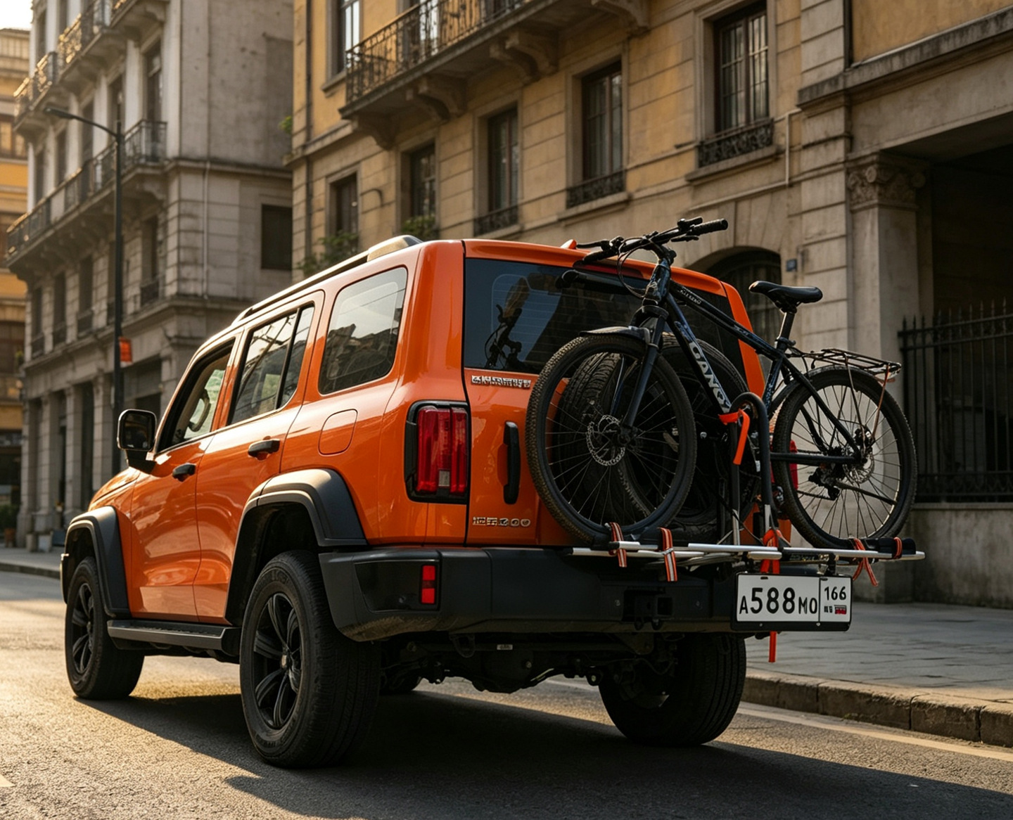 ZENTORACK aluminum alloy car spare tire mount rear-mounted bicycle rack for Tank 300 and Haval Menglong