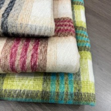 顺毛格子呢 秋冬童装面料女装大衣夹克面料