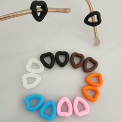 Eyeglass leg silicone soft slide ring large hollow heart shape slide-off ear hook ear accessory ear cover