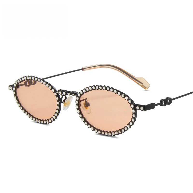 Brand glasses solar-powered, sunglasses, diamond encrusted, high-quality style