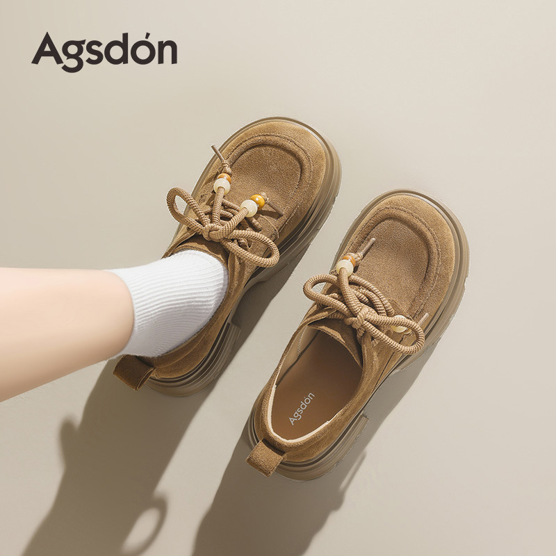 Zapatos de Lefour de fondo grueso para mujeres 2025 nuevo verano Mirad retro cuentas ballet Boeken zapatos de otoño