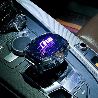 Suitable for Audi A4L/A5/A6L/Q7/Q5L/A7 Crystal Gear Knob Modification Electronic Light-Emitting Gear Shift Handle (Sürətlər qutusu və əl tormozu başlıqları) - audi-a4l-rs-mark-touch-light-installation-is-simple