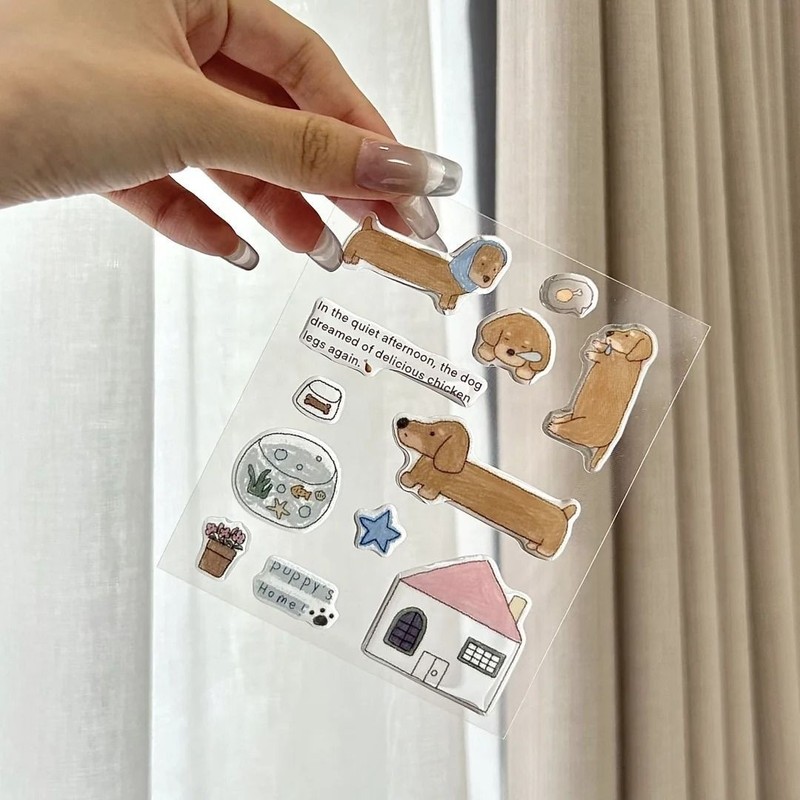 お好みのステッカー 猫の生活 ゼリーステッカー かわいい立体 DIY Guka iPad 携帯電話ケース コンピュータステッカー|undefined