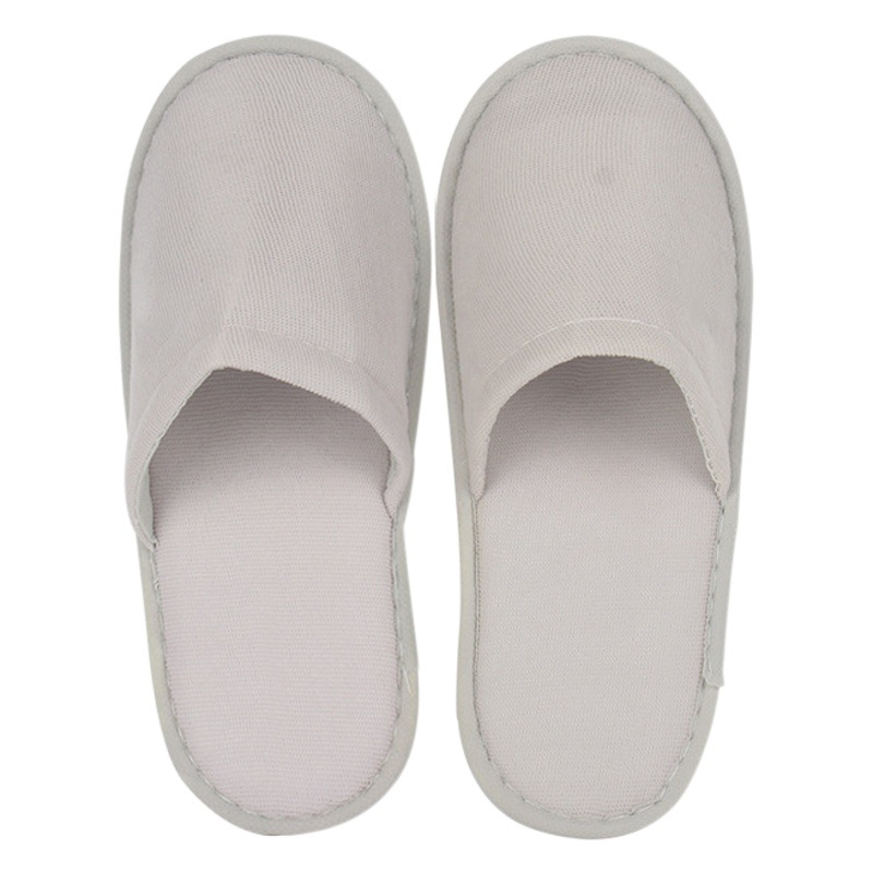 Hotel Disposable Slippers for Guesthouses and B&Bs, Travel Half-Pack Non-Woven Fabric, Non-Slip, Thickened, Brushed, Wholesale Logo