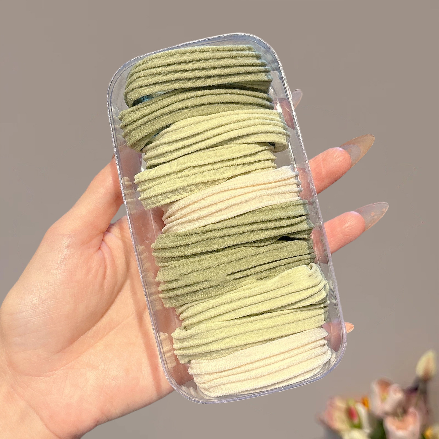 Cuerdas de cabeza de alta elasticidad duradera niñas delicadas anillo de cabello de alta calidad cuerdas de cabello de cola de caballo atadas de cabello correa cubierta de cuero
