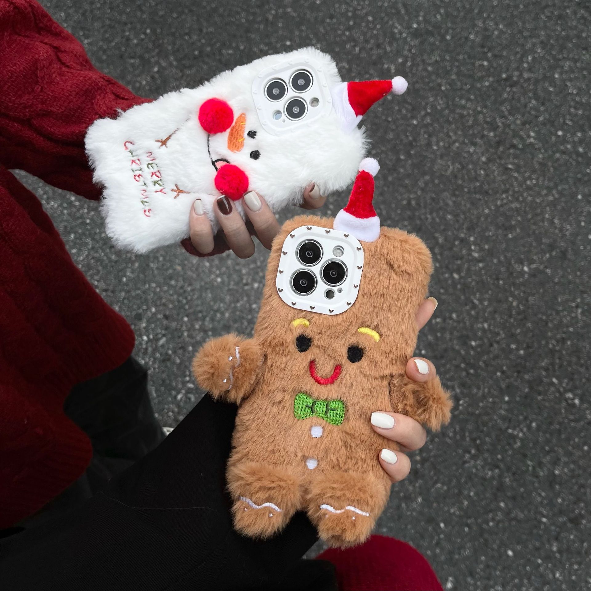 Cute Gingerbread Snowman Plush   Phone Accessories display picture 5