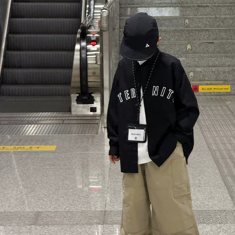 Spring shirt for boys, children's jacket, oversize