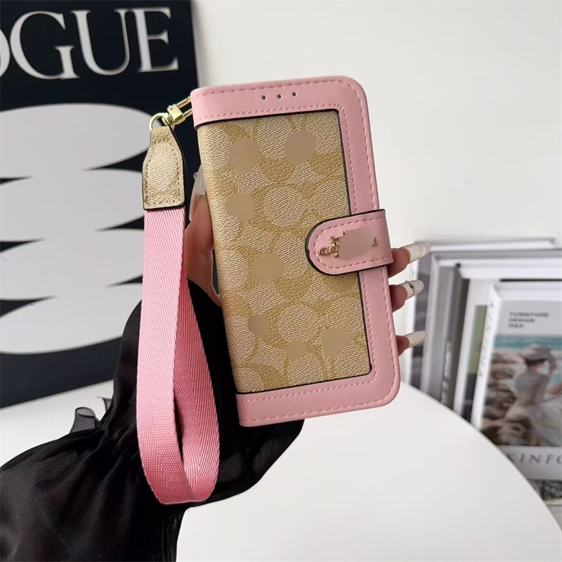 Trendy Brand Phone Case Suitable for iPhone 17 Pro Max, Anti-Drop Leather Phone Case, Apple 17 Wallet-Style Leather Phone Case