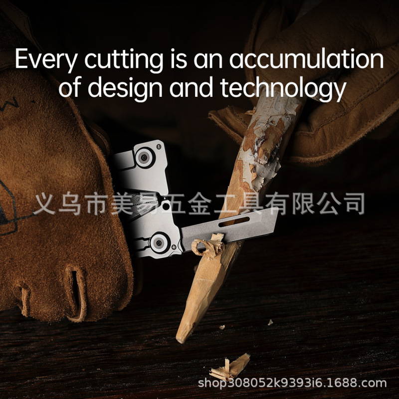 银色刀片EDC工具14合1便携式钳子多工具螺丝刀扳手钳子的手动工具|undefined