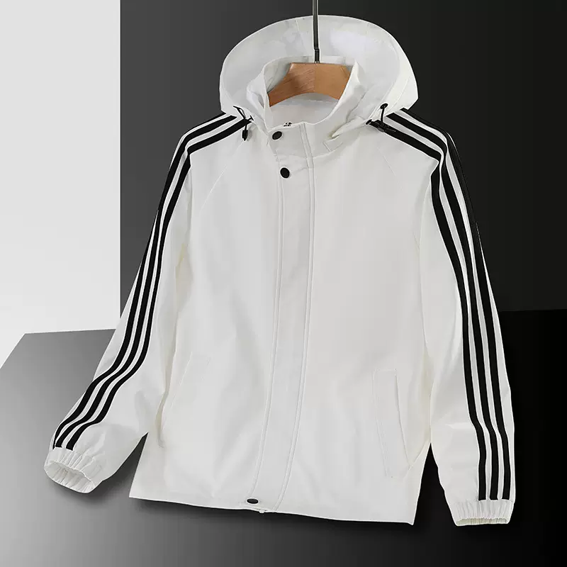 春秋国家队连帽防水冲锋衣教练户外军训教练服比赛服跑步风衣夹克