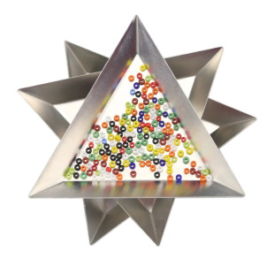 Aluminum Triangle Plate Jewelry Classification Triangle Plate Scattered Bead Plate Nail Art Tools diy Jewelry Display Plate Finishing Plate