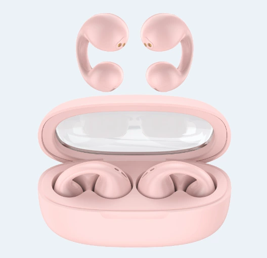 Прозрачный зажим для ушей Беспроводная Bluetooth-гарнитура костная проводимость круглые серьги TWS воздушная проводимость движение шумоподавление прослушивание песен