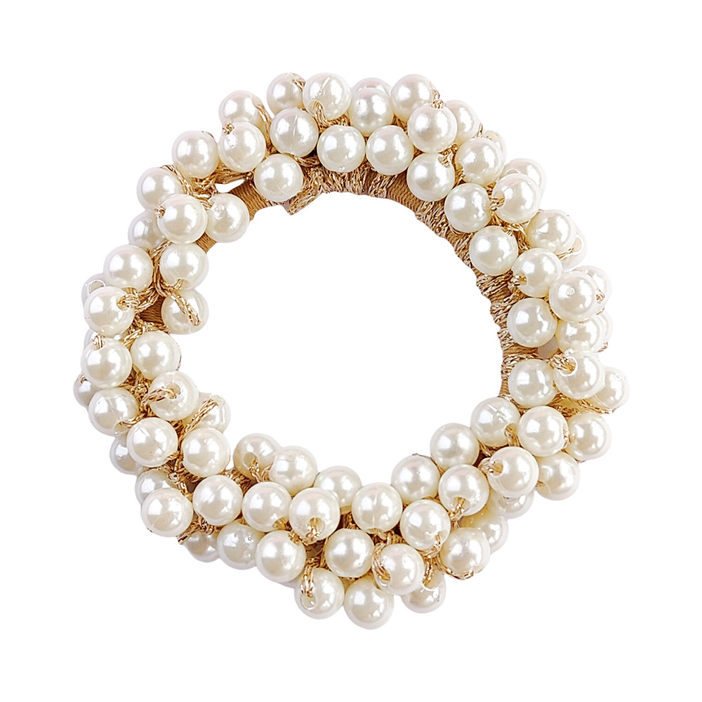 22g Weight Hair Tie Hair Accessories Type 1 Piece Quantity Holiday, Daily Occasion Artificial Pearl Material Geometric Pattern Women's Gender Elegant Style Women's Elegant Lady Geometric Artificial Pearl Hair Tie 6