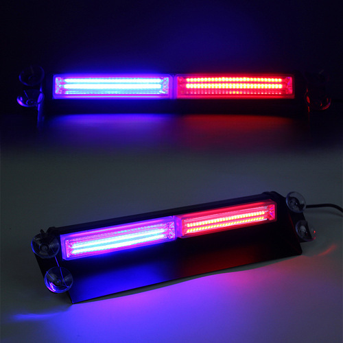 COB Car Adhesive Dome Flashing Lights Front and Rear Windshield Flashing Warning Lights Lane-Opening Shovel Lights Strobe Lights