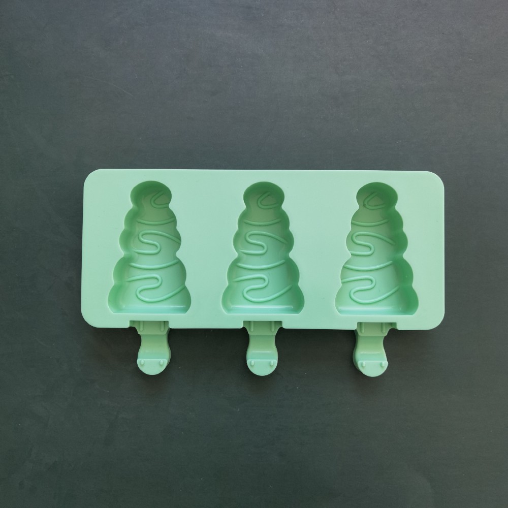 3 helado de árbol de Navidad 285 helado de silicona molde de postre hielo de hielo para hacer suministros de fiesta de verano