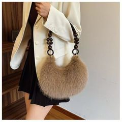 毛绒包包女秋冬新款时尚手提包大容量女士单肩包高品质休闲毛绒包