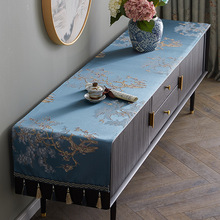 新中式电视柜桌布布艺长方形欧式茶几盖布客厅防尘罩台布鞋柜盖巾