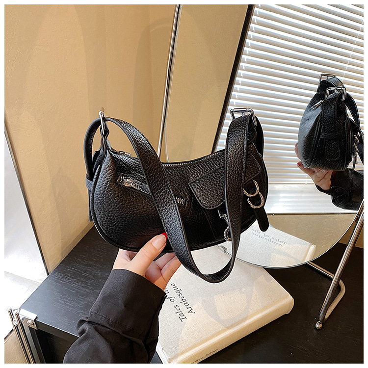 Underarm trendy and fashionable dumpling bag for women, simple and versatile Korean style single-shoulder bag, 2025 new niche design crossbody bag undefined