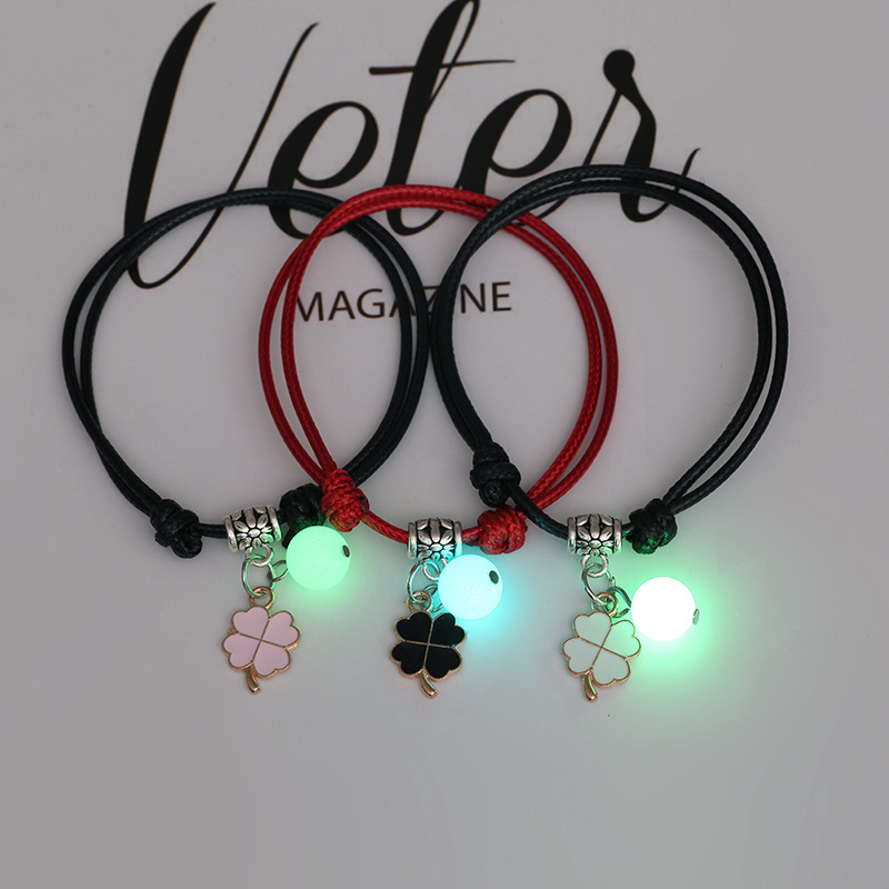 New Luminous Bracelet for Female Students, Two-Person Best Friend, Three-Person Friendship Style, Korean Style Fashion Luminous Bracelet for Male and Female Couples
