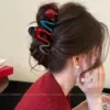 2# Red Pearl Contrast Color Clip 10.5cm