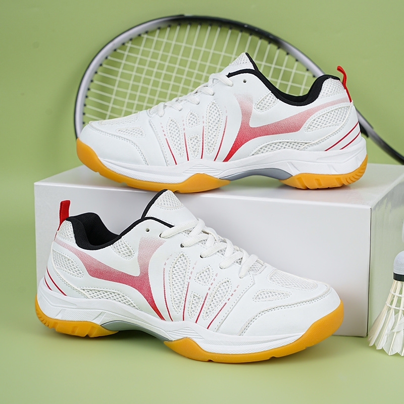 Nuevos zapatos de bádminton masculinos respirables antideslizantes adultos jóvenes estudiantes indoor y outdoor entrenamiento deportivo zapatos de bádminton ping-pong