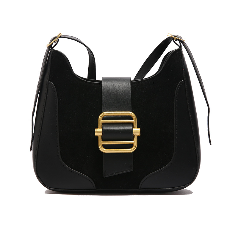 Coreano retro mirad bolso de brazo de color contraste para mujeres 2024 otoño invierno nuevo estilo de moda bolso de hombro portátil