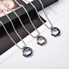 Tide, ring stainless steel, necklace, sweatshirt hip-hop style, chain, accessory, pendant, does not fade, European style