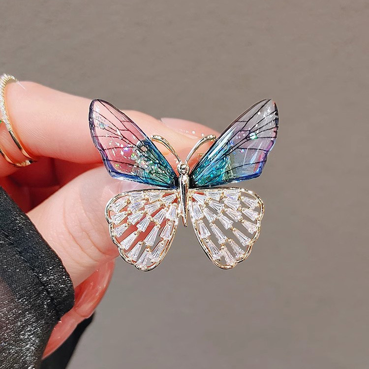 Exquisite Butterfly Brooch For Women Elegant Suit Accessory_voghion.com