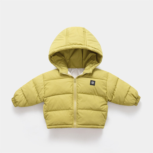 2025 Children's Down and Cotton Winter Jacket with Fleece, Unisex Baby and Toddler Medium and Small Size Thick Outerwear, Kids' Cotton Padded Coat