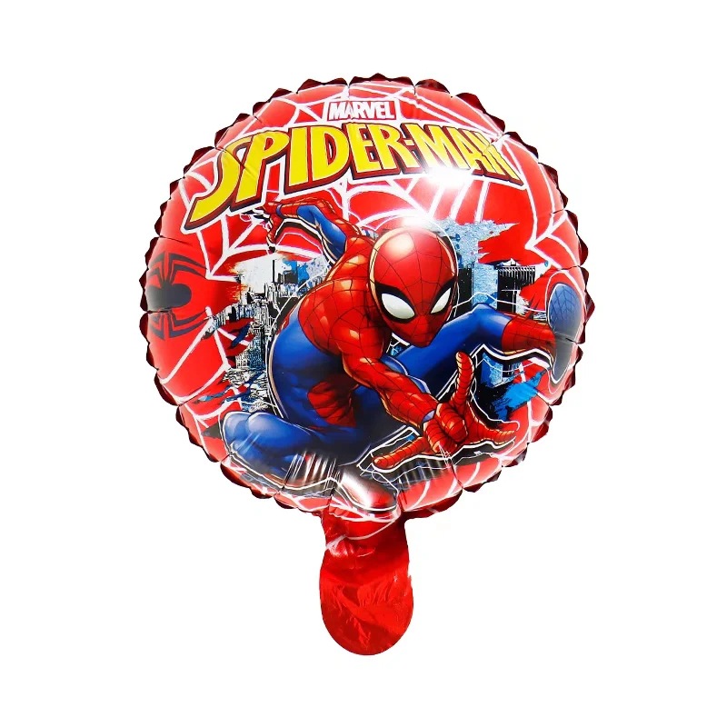 Nueva historieta Spider-Man globo de aluminio 10 pulgadas Spider-Man globo de aluminio fiesta de cumpleaños decoración globo