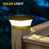 Cross border Selling Double color solar energy Pillar Light villa Garden fence Chinese style Post Wall Courtyard