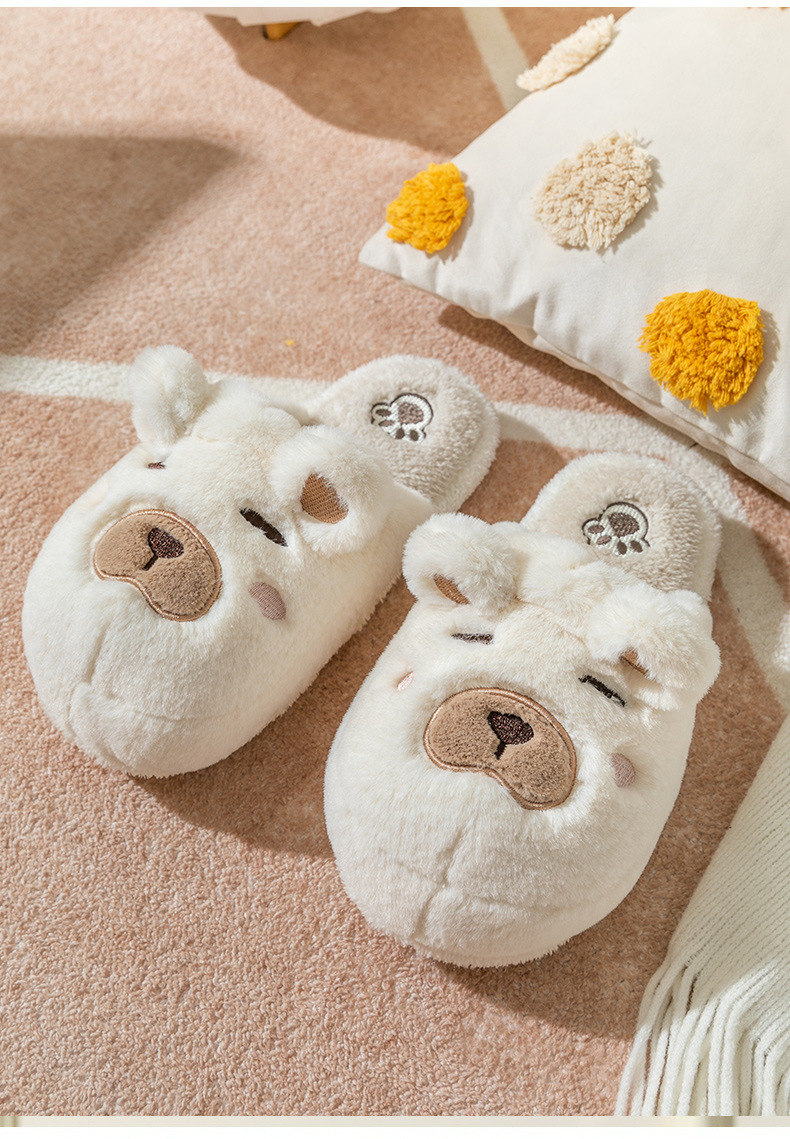 Unisex Casual Cartoon Round Toe Cotton Slippers display picture 1