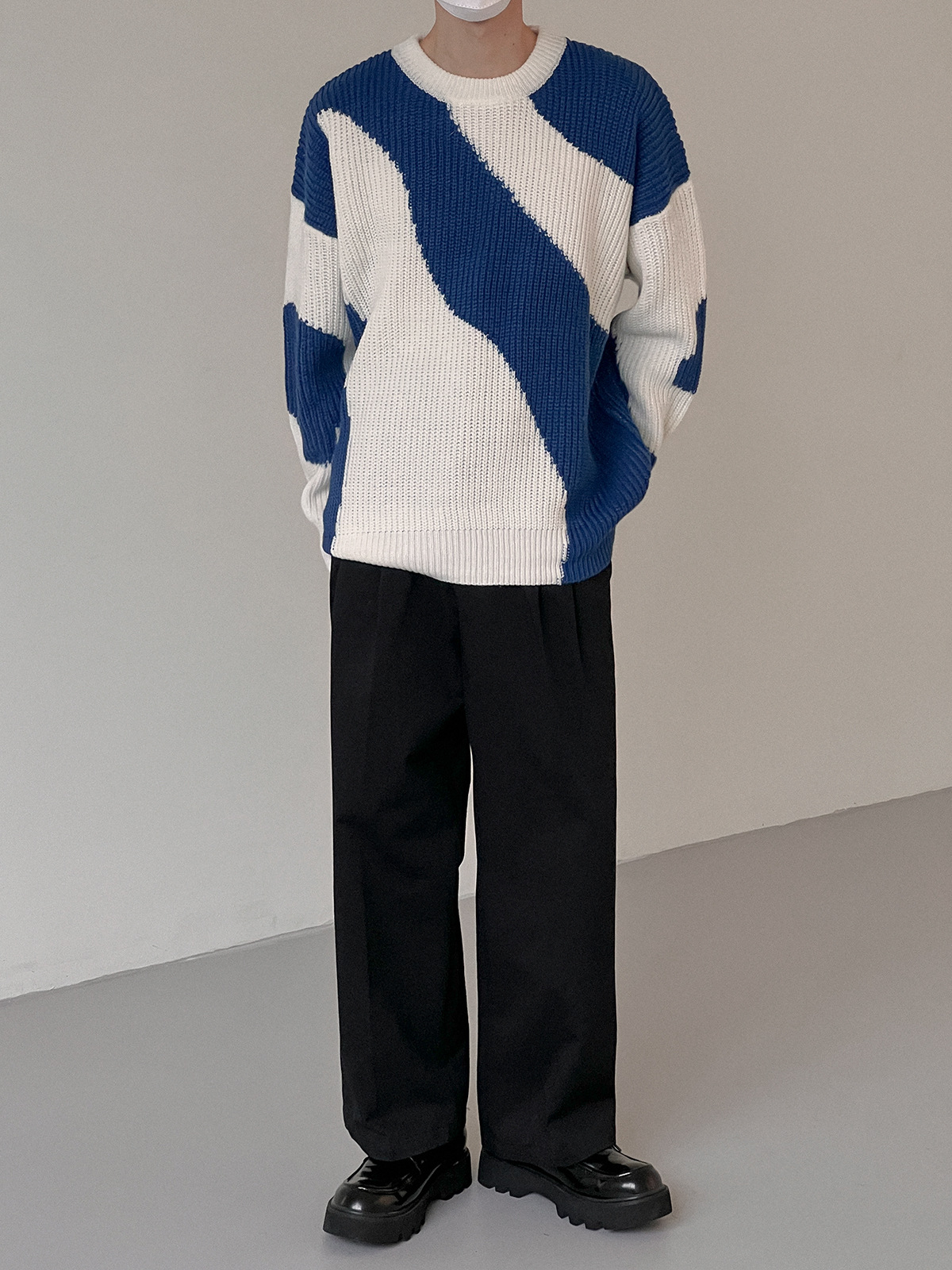 Pullover Jungen Kuh Farbe Pullover Pullover Lazy Loose Autumn Loading_voghion.com