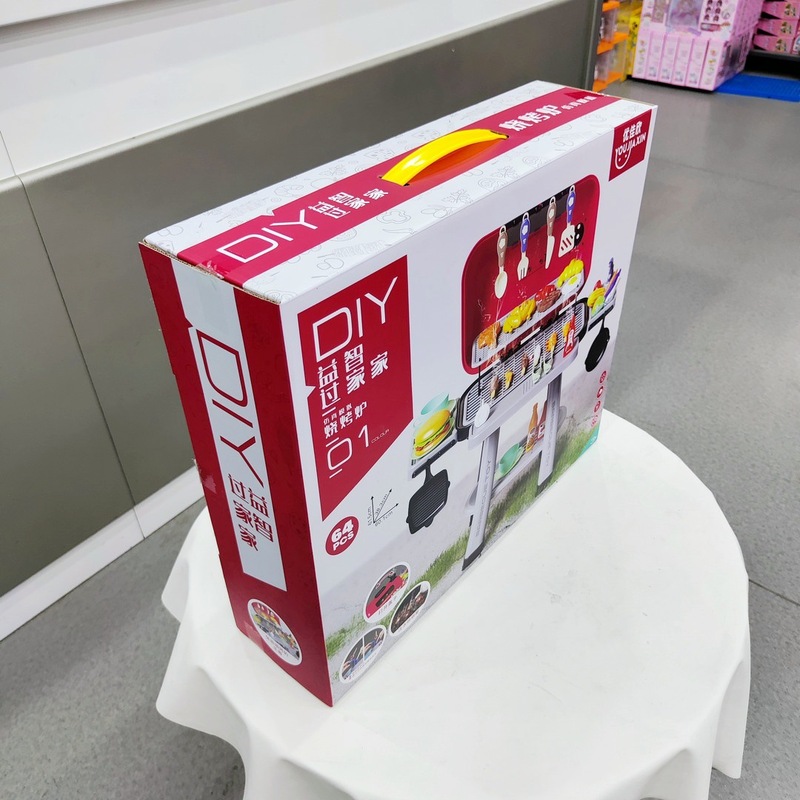 DIY仿真喷雾烧烤炉678-108餐厨具女孩过家家做饭地摊儿童玩具批发|undefined