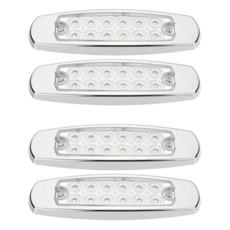 Factory supply cross-border e-commerce 12LED truck side lights 12V car side lights card car side lights red, yellow and white Three Colors