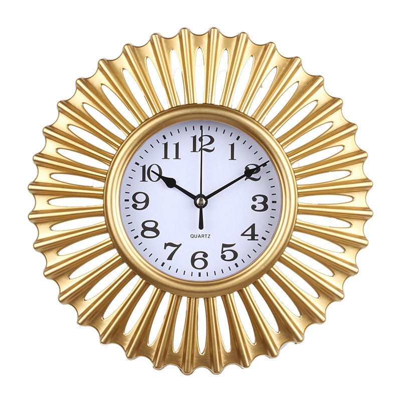 Fábrica original de Amazon al por mayor relojes europeos relojes de pared sala de estar silenciosa casa simple moda relojes de cuarzo pared