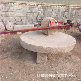 老式石磨盘庭院老石器石雕旧磨盘家用庭院石磨盘园林仿古石磨盘