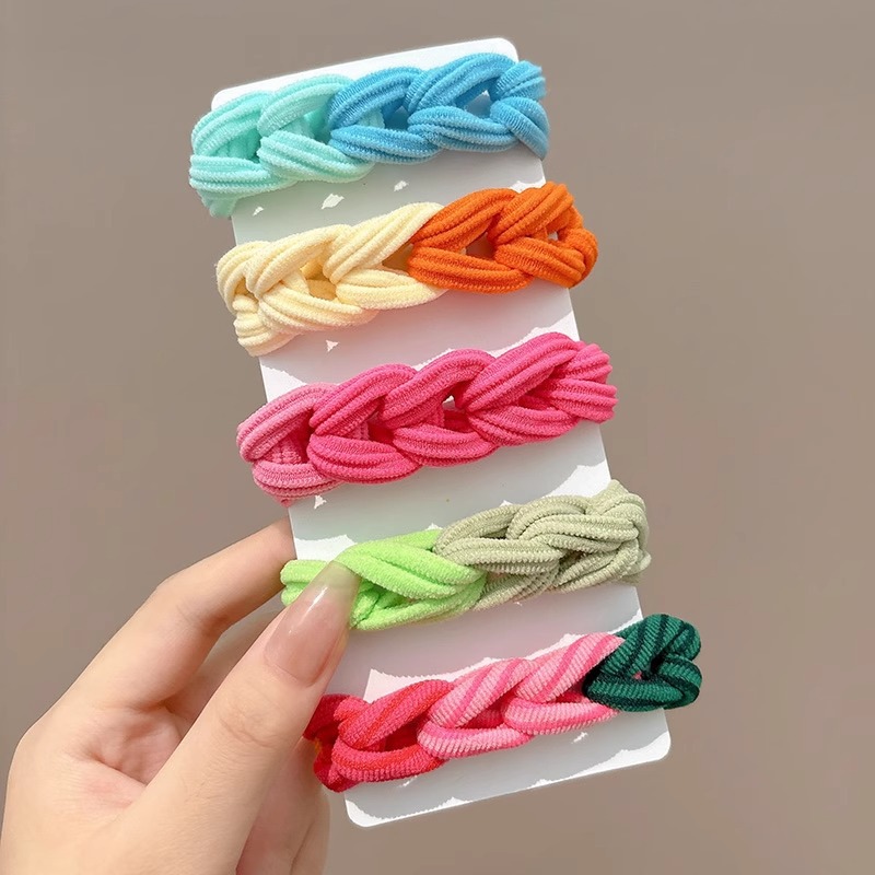 grueso de alta elástica mariposa trenzada cabello cabello de mujer cabello de cabello de cola de caballo cabello de alta sensibilidad correa de cabello adornamiento de cabello