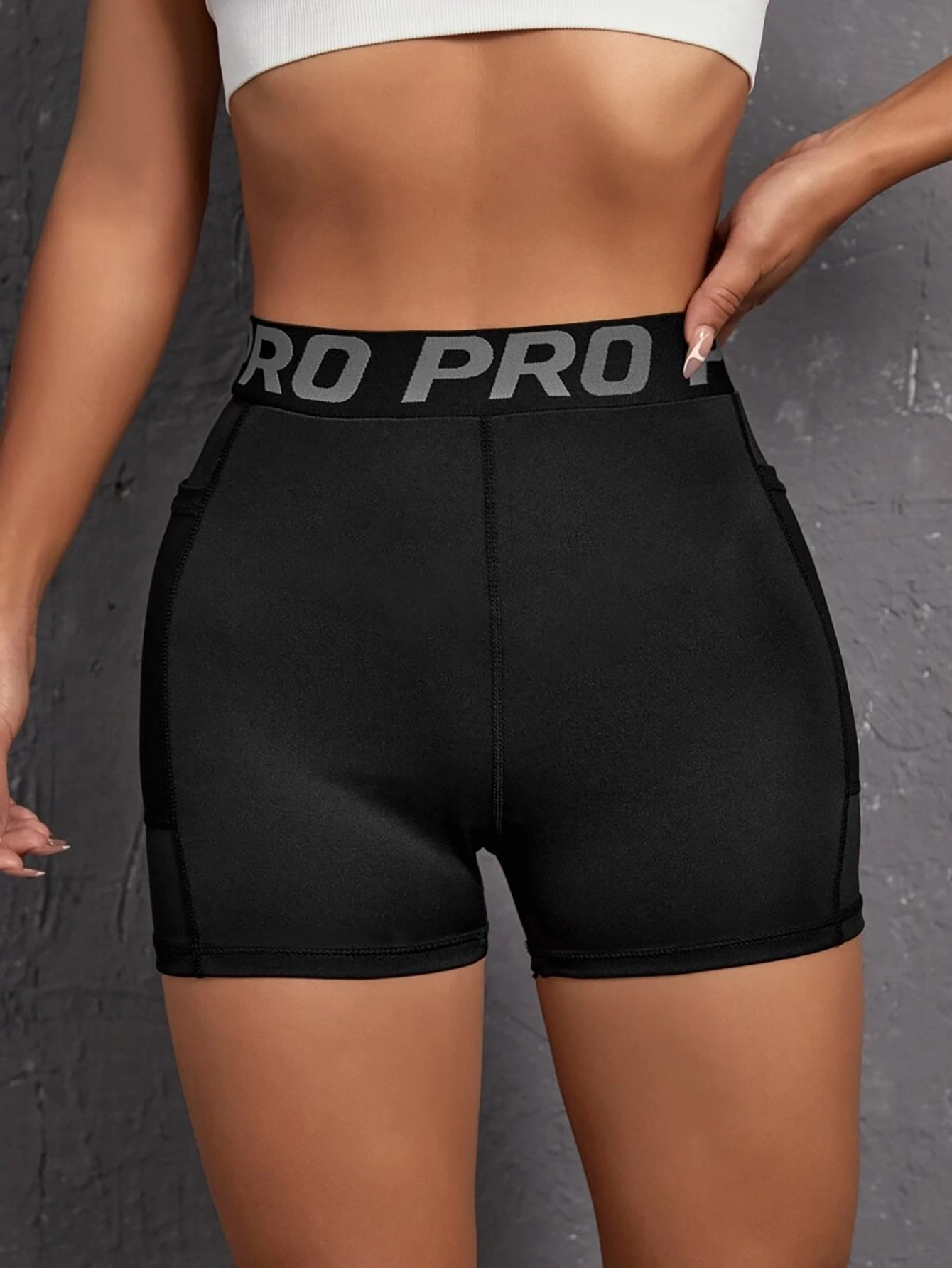 Deportes de verano, fitness, pantalones de yoga, cintura alta, glúteos, leggings desnudos delgados, pantalones de tres puntos de ciclismo de cadera melocotón para mujer