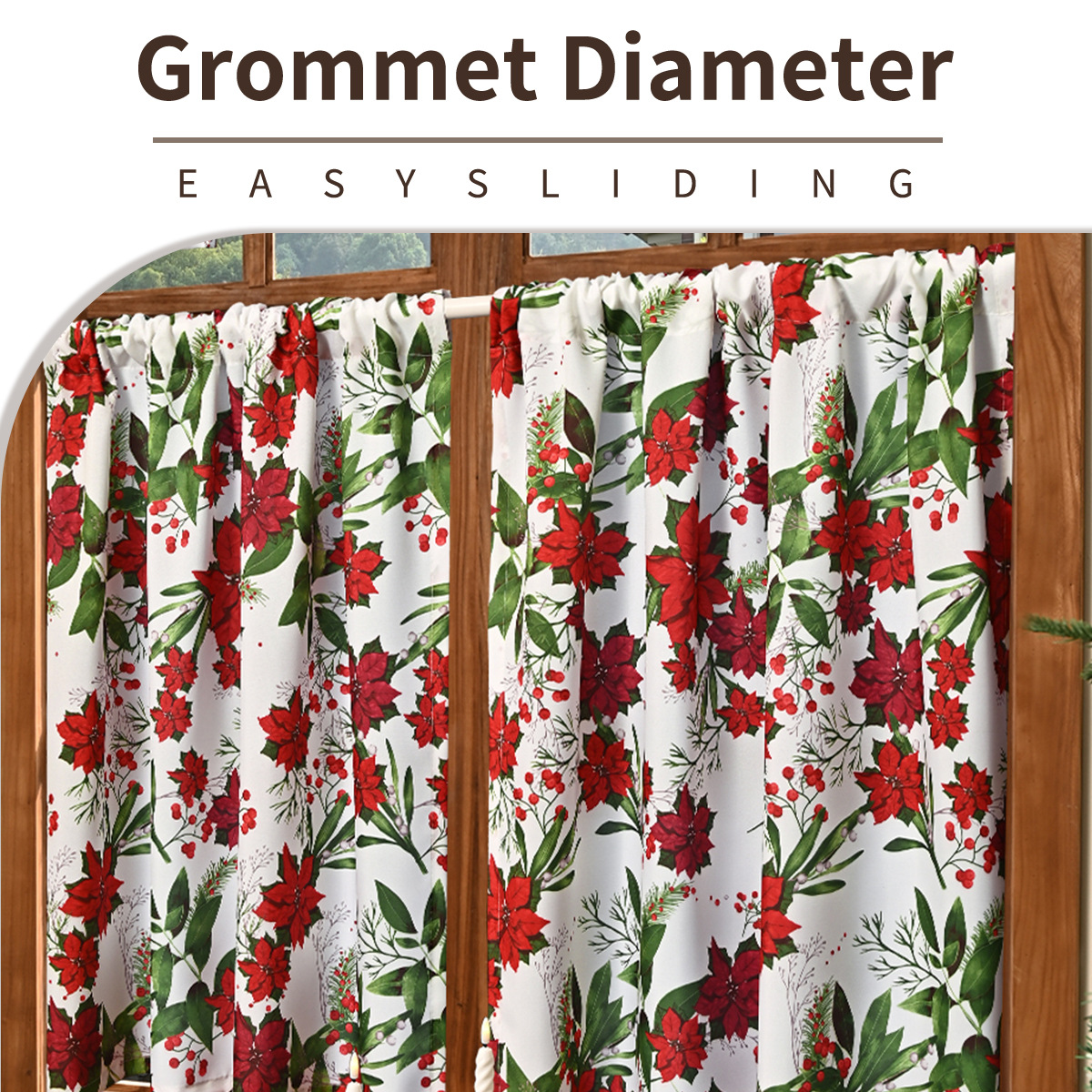 Nuevas cortinas de Navidad transfronterizas cortinas