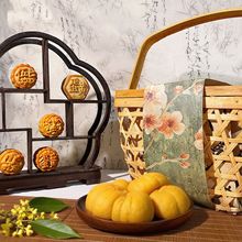 中秋节手提礼盒端午节年货节礼品包装竹编篮