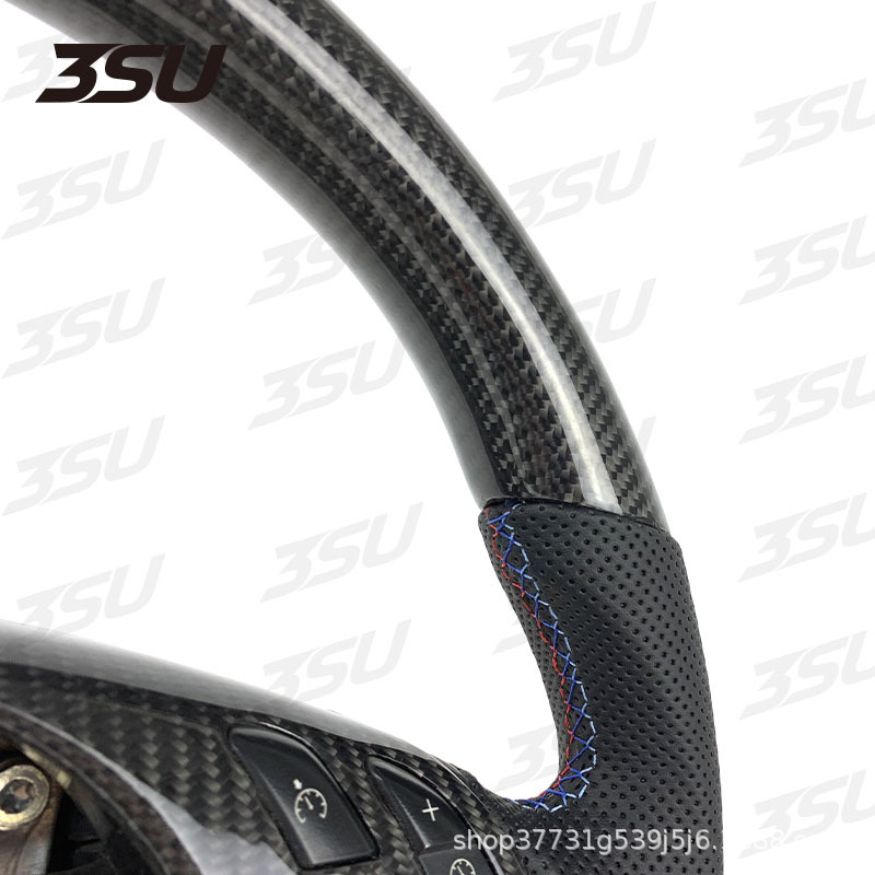 Suitable for Bmw E46 3 Series Leather Carbon Fiber Steering Wheel Upgrade Modified Sports Car Steering Wheel