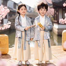 2026春秋男童汉服套装女童唐装古风套装小学生幼儿童装复古唐批发