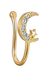 Anello senza piercing per uomo e donna, stile europeo, americano, africano, transfrontaliero, alla moda, a forma di U._voghion.com