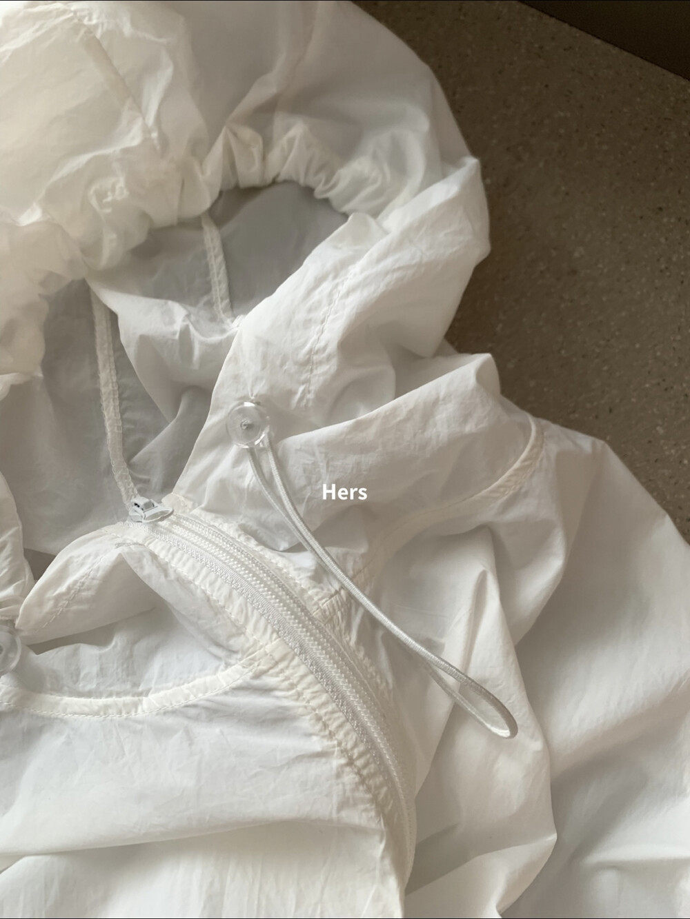 Áo khoác chống nắng nữ mũ liền tay ngắn phong cách tối giản — màu hồng, xanh lá cây chi tiết 23